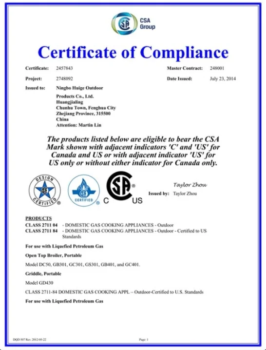 CSA Product Safety